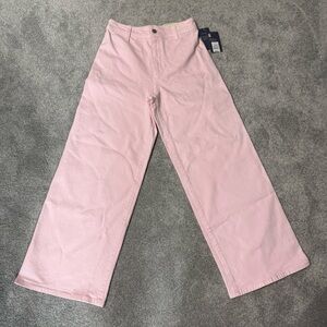 NWT Universal Thread Light Pink Wide Leg Ankle Jeans Size 2